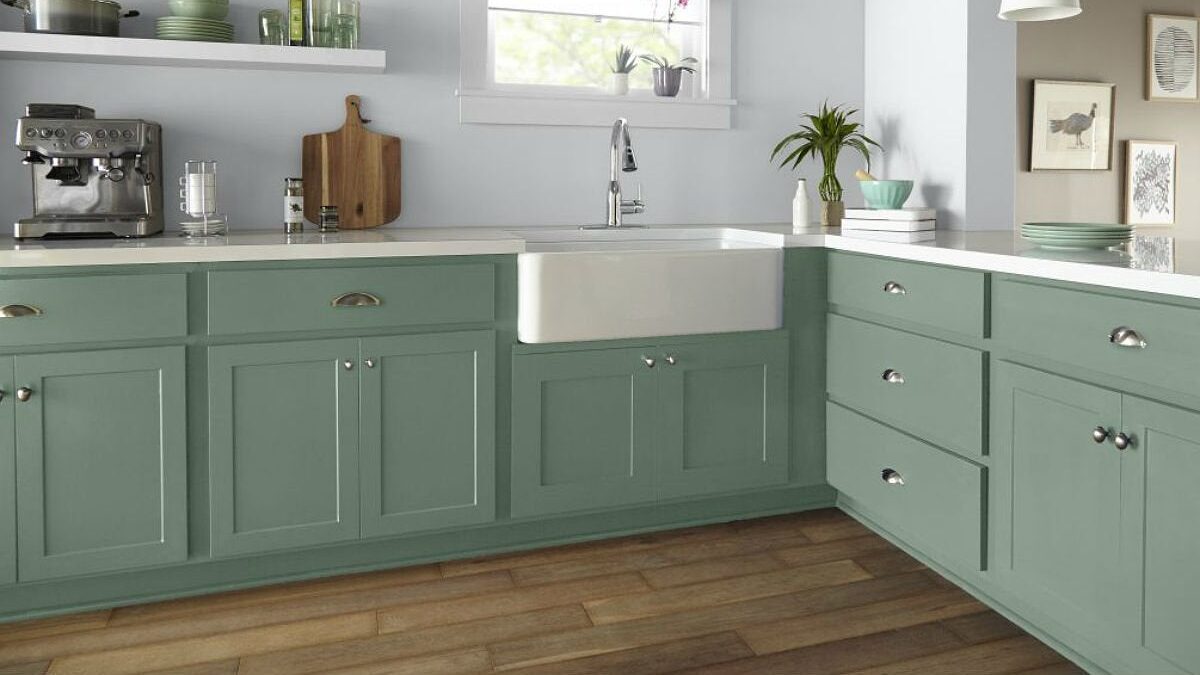 Medium Sized Kitchen Cabinet Paint