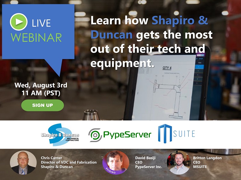 Webinar: Shapiro & Duncan, PypeServer and MSUITE