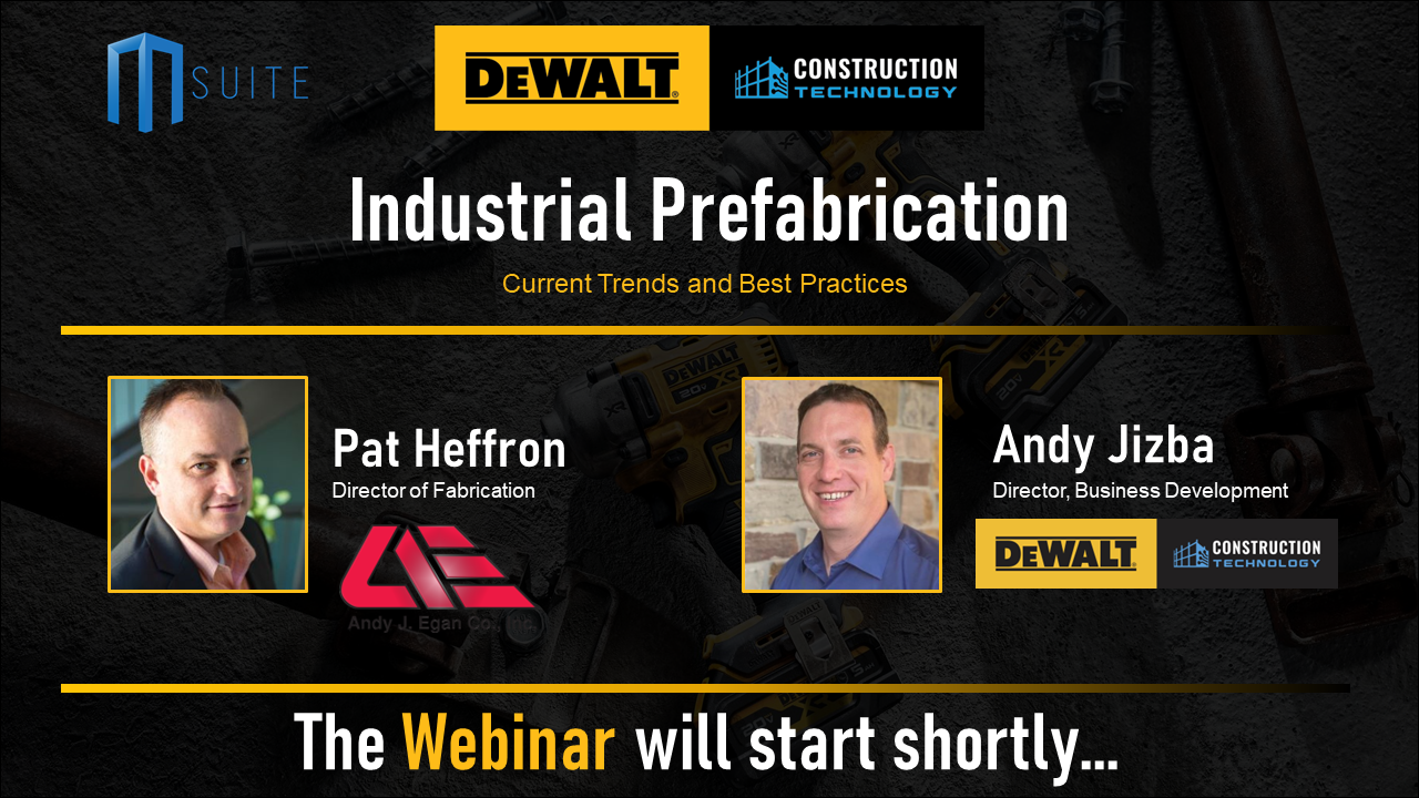 3/23 Live Webinar: Industrial Prefabrication Trends & Best Practices