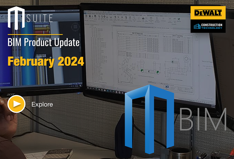 MSUITE BIM PRODUCT UPDATE – FEB 2024